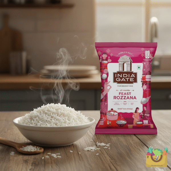 India Gate Basmati Rice(Chawal) Rozzana, 1kg