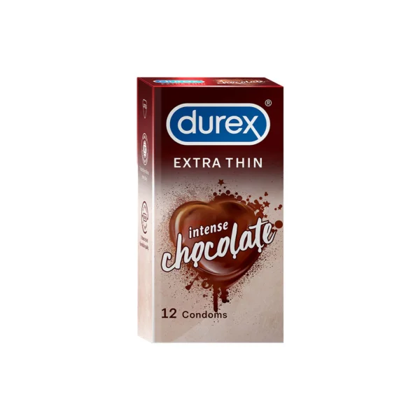 Durex Extra Thin Intense Chocolate Flavoured - 12 Condoms