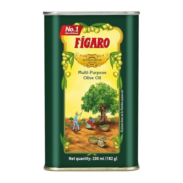 Figaro Olive Oil- Pure Olive Oil- 200ml(182 g) Tin